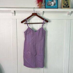 Coach Leather Lavender Dress